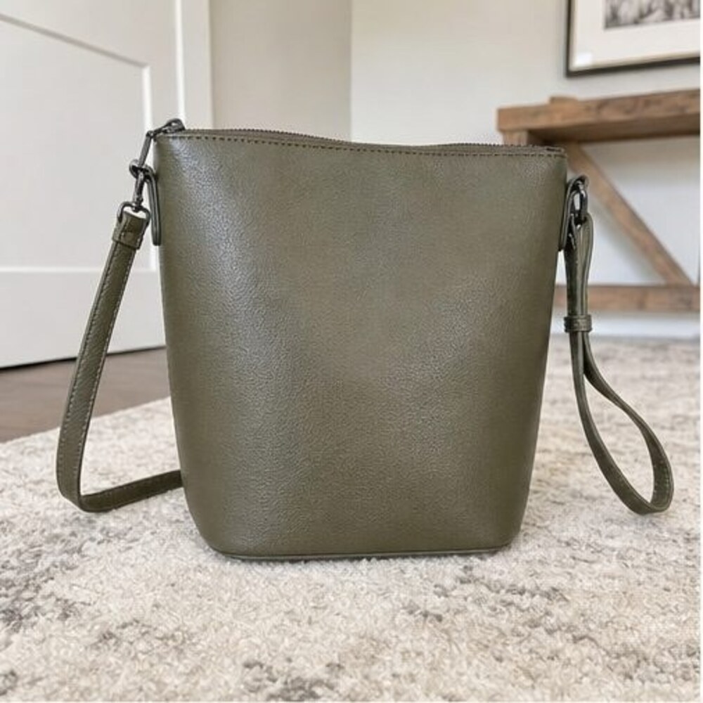Brown Zip Crossbody Bag